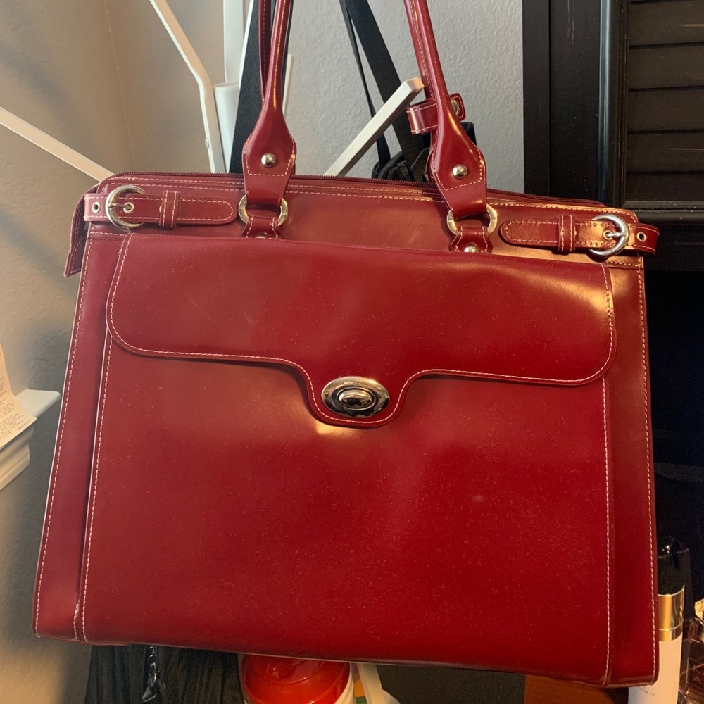 *Sold* McKlein Winnetka Leather Briefcase